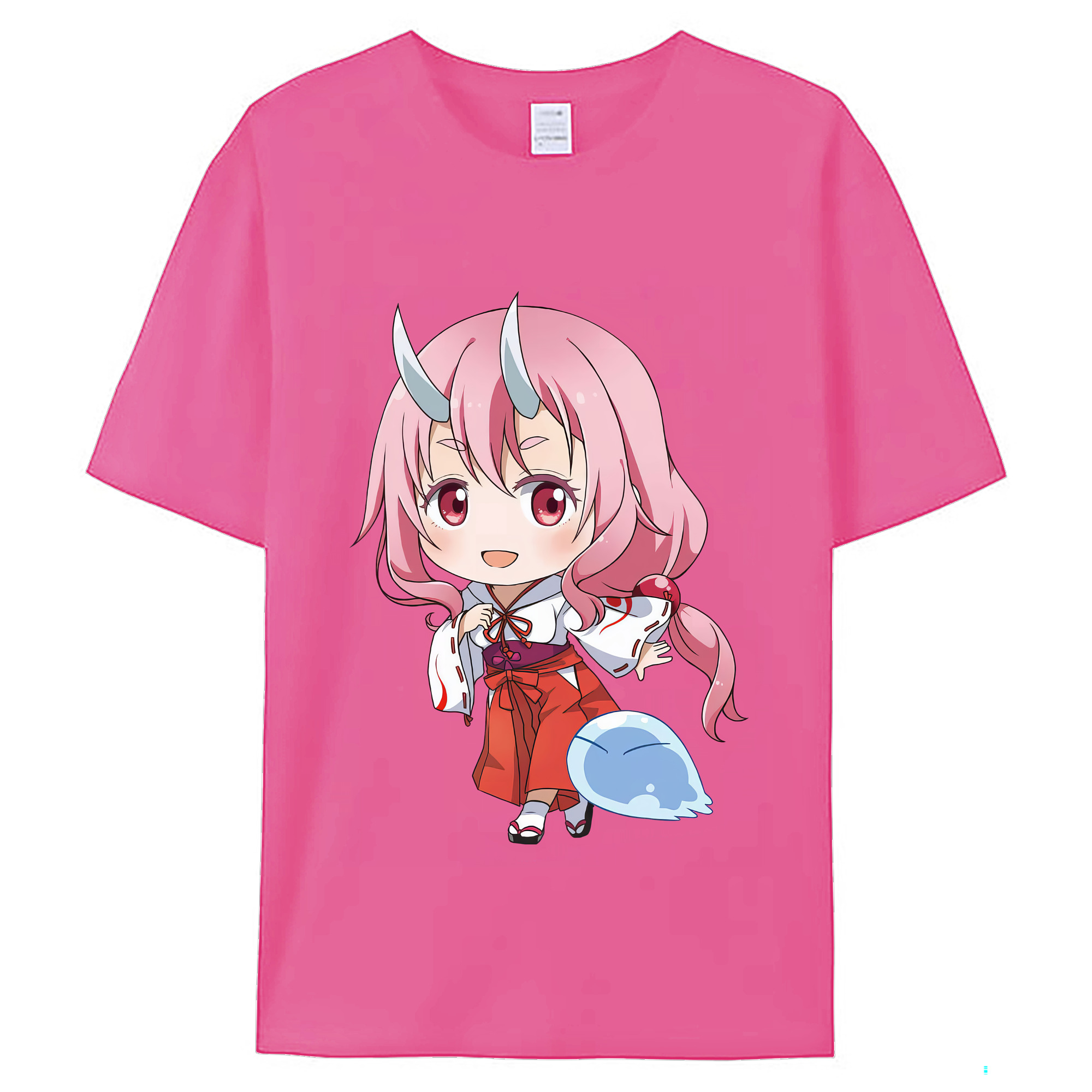 （画像用） 転スラ Regarding Reincarnated to Slime レディースカジュアルプリントTシャツ（綿100％）
